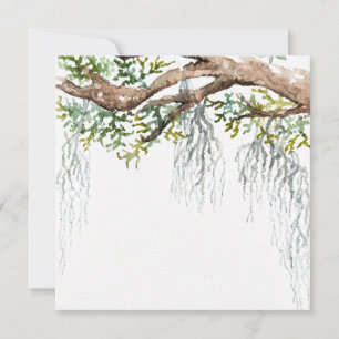 Invitation aquarelle de basse country
