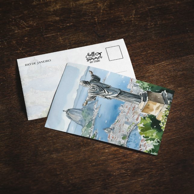 Invitation Aquarelle de Rio de Janeiro Brésil (Créateur téléchargé)