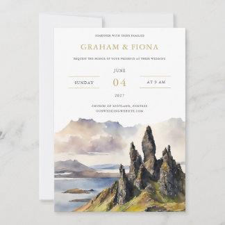 Invitation aquarelle de Skye