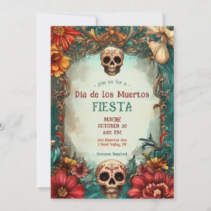 Invitation 💀 🎉 Aquarelle Día de Muertos