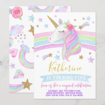 Aquarelle d'invitation d'anniversaire