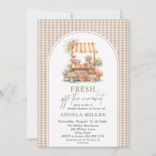Invitation Aquarelle élégantefraîche du marché Robe de marié