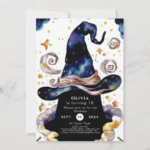 Invitation Aquarelle enchantée Assistant Whimsy Anniversaire