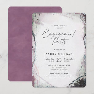 Invitation Aquarelle éthérée dans la partie d'engagement de l