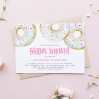 Aquarelle Fête des mariées blanche arrosée Donuts