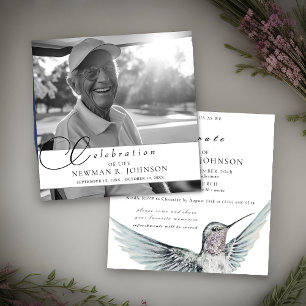 Invitation Aquarelle Fête du colibri Photo