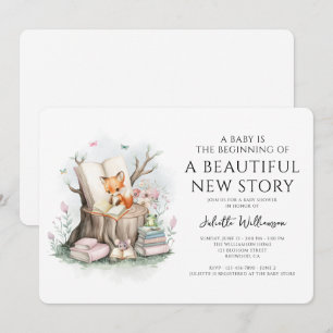 Invitation Aquarelle Floral Beau Baby shower Nouvelle Histoir