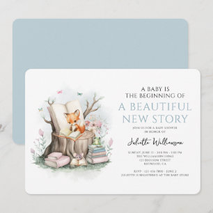 Invitation Aquarelle Floral Beau Baby shower Nouvelle Histoir
