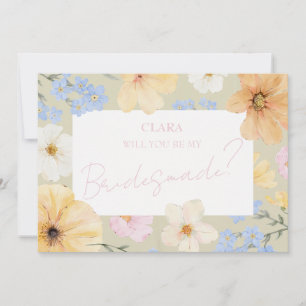 Invitation Aquarelle Floral Illustration Mariage Bridesmade