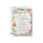 Aquarelle Floral rose Fête des mariées verte