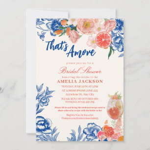 Invitation Aquarelle florale C'est plus Fête des mariées