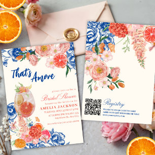 Invitation Aquarelle florale C'est plus Fête des mariées