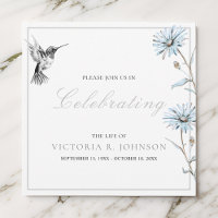 Aquarelle Florale Colibri Célébration de la vie