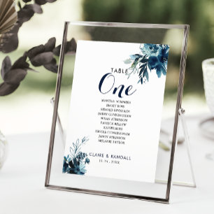 Invitation Aquarelle Florale Tableau numéro 1 Tableau de sièg