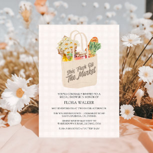 Invitation Aquarelle fraîche hors Fête des mariées du marché