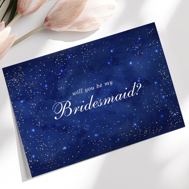 Invitation Aquarelle Galaxy Cosmique Serez-Vous Ma Femme D'Ac (Créateur téléchargé)