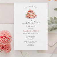 Aquarelle gaufres Petit déjeuner Brunch Douche nup