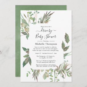Invitation Aquarelle Green Drive Par la nuptiale ou le Baby s