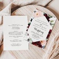 Aquarelle illustrée Mariage avant et arrière de l'