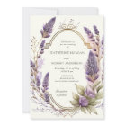 Aquarelle Lavender Floral Regal Mariage