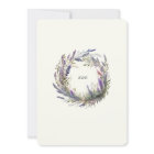 Aquarelle Lavender Floral Regal Mariage
