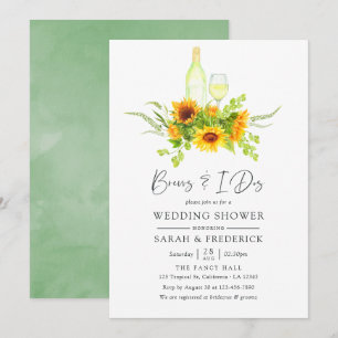 Invitation Aquarelle Les tournesols se brassent avant les I D