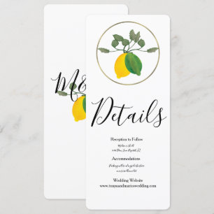 Invitation Aquarelle Limoncillo Lime Lemon