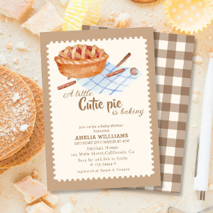 Invitation Aquarelle Little cutie cuit le Baby shower Boho