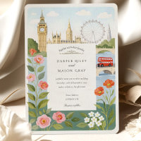 Aquarelle London Big Ben Mariage