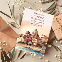 Aquarelle Mexique Cancun Destination Mariage