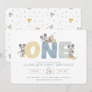 Mickey De Disney Invitations Faire Part Zazzle