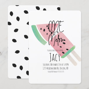 Invitation Aquarelle minimale Graines Confetti