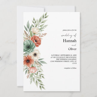 Invitation Aquarelle minimaliste Arrière - plan de papier de 