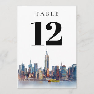 Invitation Aquarelle New York