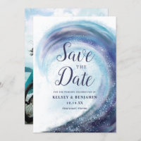 Aquarelle Ocean Wave | Photo Enregistrer la date