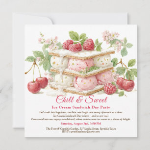 Invitation aquarelle pour la Journée du Sandwich à