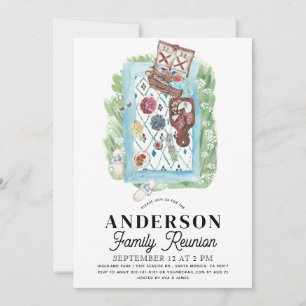 Invitation aquarelle pour pique-nique de réunion d