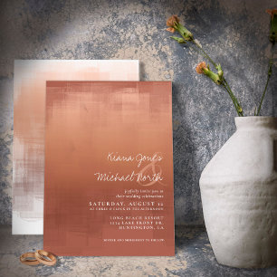 Invitation Aquarelle Réflexions Mariage Argile ID774