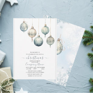 Invitation Aquarelle rustique traditionnelle hiver Joyeux Noë