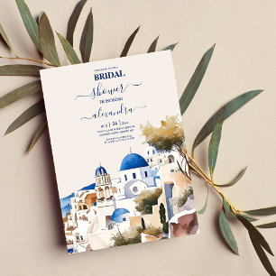 Invitation Aquarelle Santorini Destination Bride
