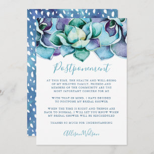 Invitation Aquarelle Succulente