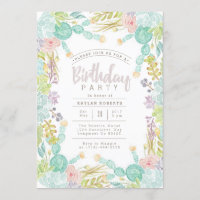 Aquarelle Succulente du jardin | Anniversaire