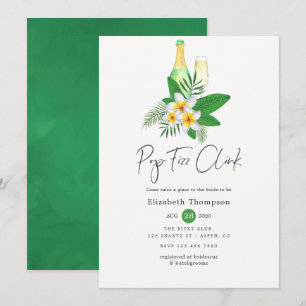 Invitation Aquarelle Tropical Pop Fizz Clink