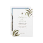 Aquarelle tropicale Palmiers Boho Mariage Photo