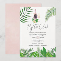 Aquarelle tropicale Pop Fizz Clink