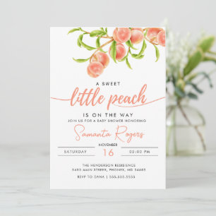 Invitation Aquarelle Un Baby shower Petit Poisson Doux