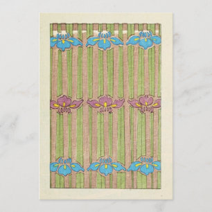 Invitation Aquarelle vintage des fleurs