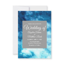 Aquarelle Whimsal Floral Blue Modern