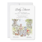 Aquarelle Winnie le Baby shower de pique-nique Poo