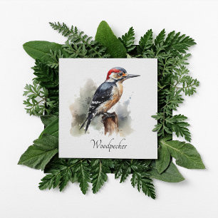 Invitation Aquarelle Woodland Pic, coutume